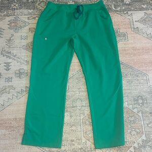 Figs Vibrant Green scrub pants XL Tall